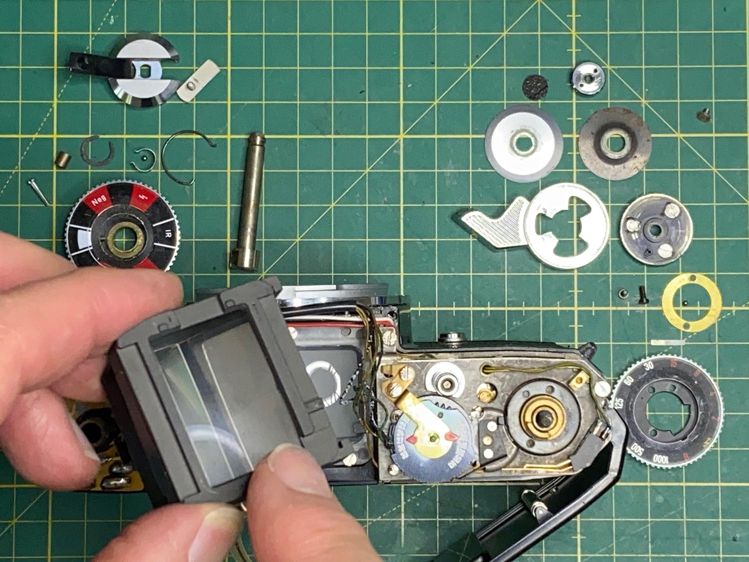 Icarex 35S - Abnehmen des Top-Covers - Schritt 20