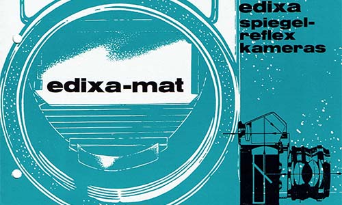 Edixa-mat-Reflex Spiegelreflexkamera Prospekt  als PDF zum Download