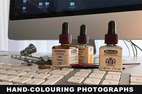 hand colouring black an white photographs