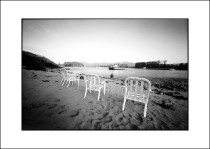 The motif "Nebensaison" comes from the photo series "Rheinromantik" by German photo artist Dan Hummel